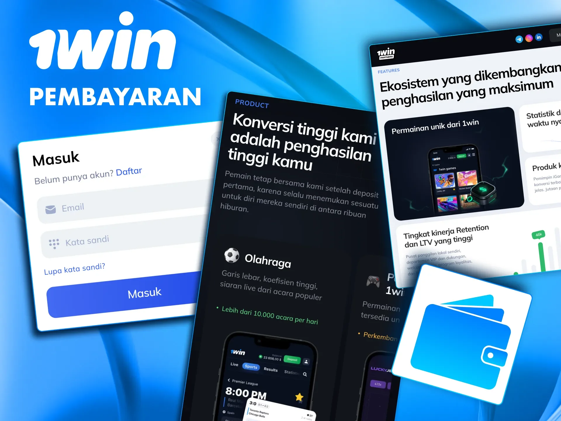 Mitra 1win menerima pembayaran setiap Selasa untuk model RevShare.