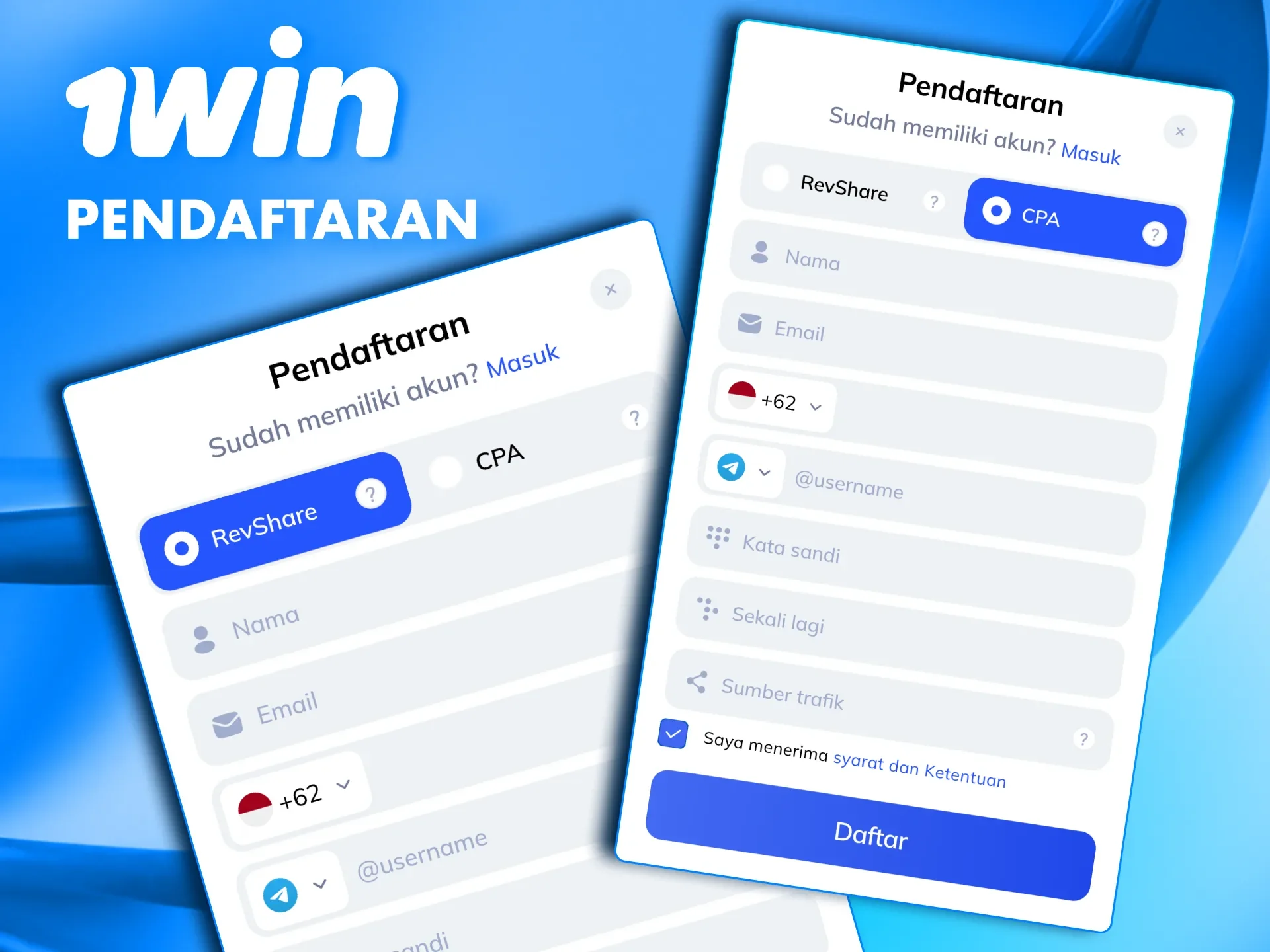 Daftar di 1win Partners dengan beberapa klik dan mulai menghasilkan.