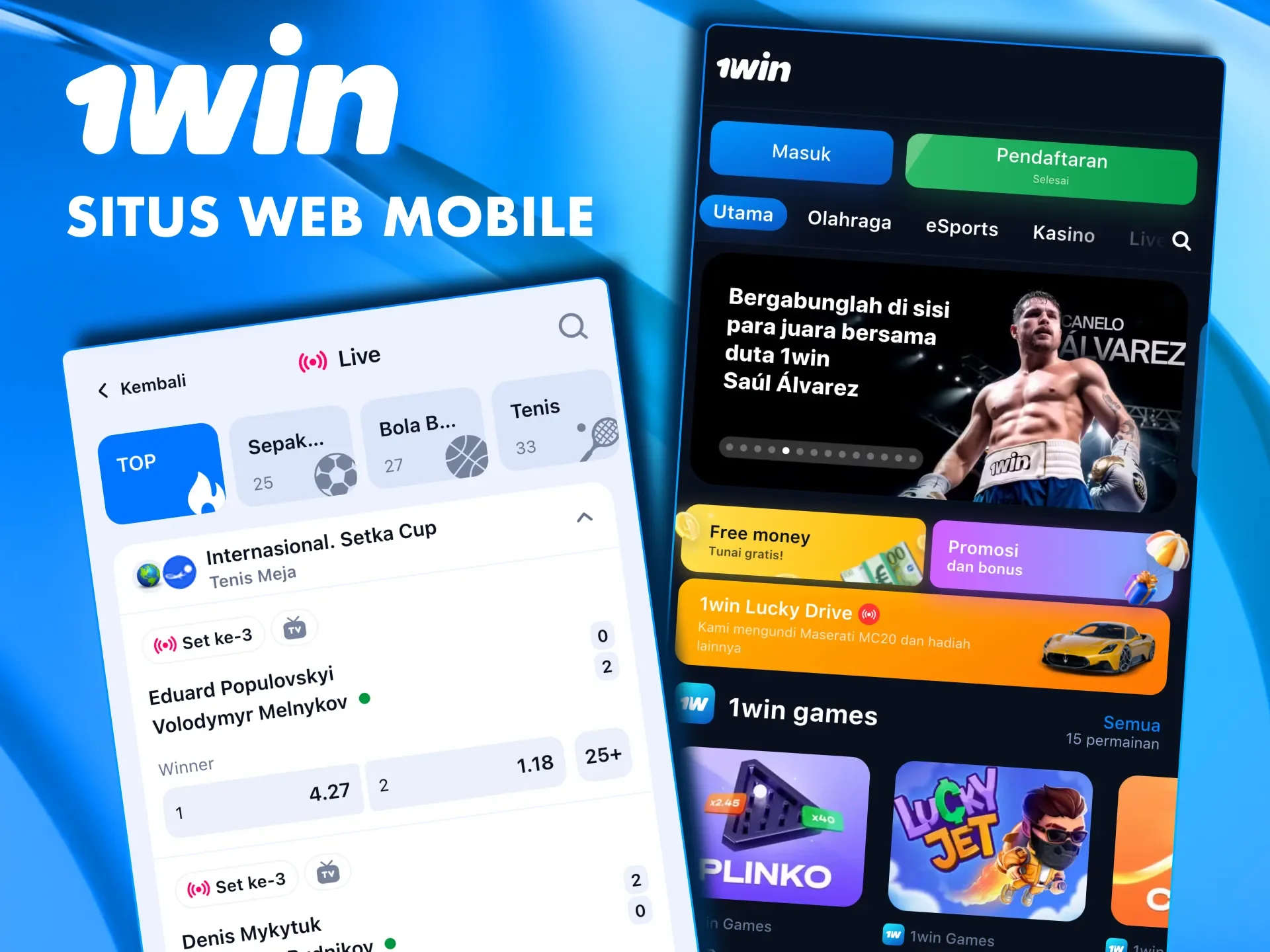 Situs seluler dari 1win memiliki fungsionalitas penuh dan sama sekali tidak kalah dengan aplikasinya.