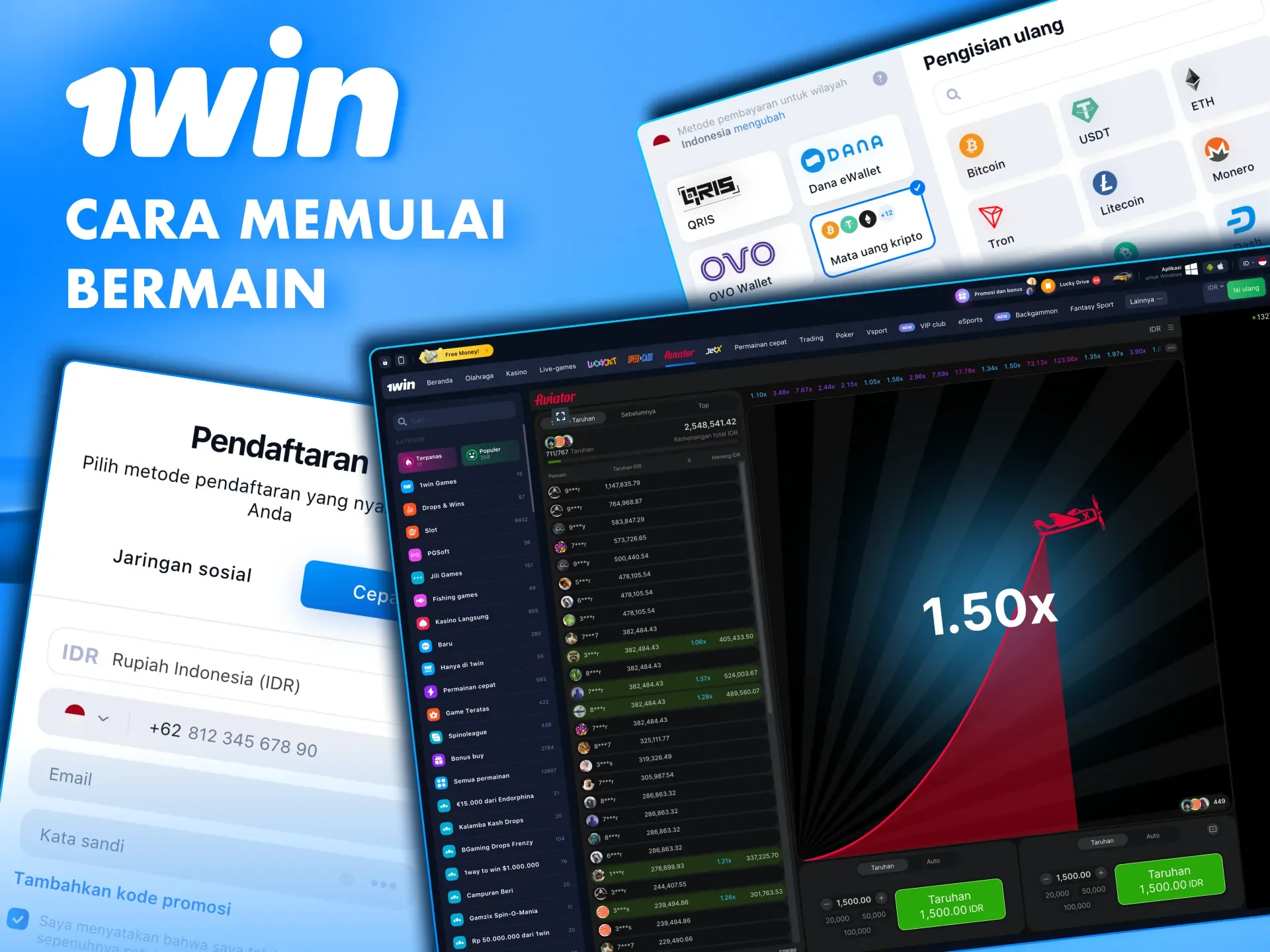 Mulai aksi Aviator di 1win dengan pendaftaran mudah dan taruhan fleksibel.