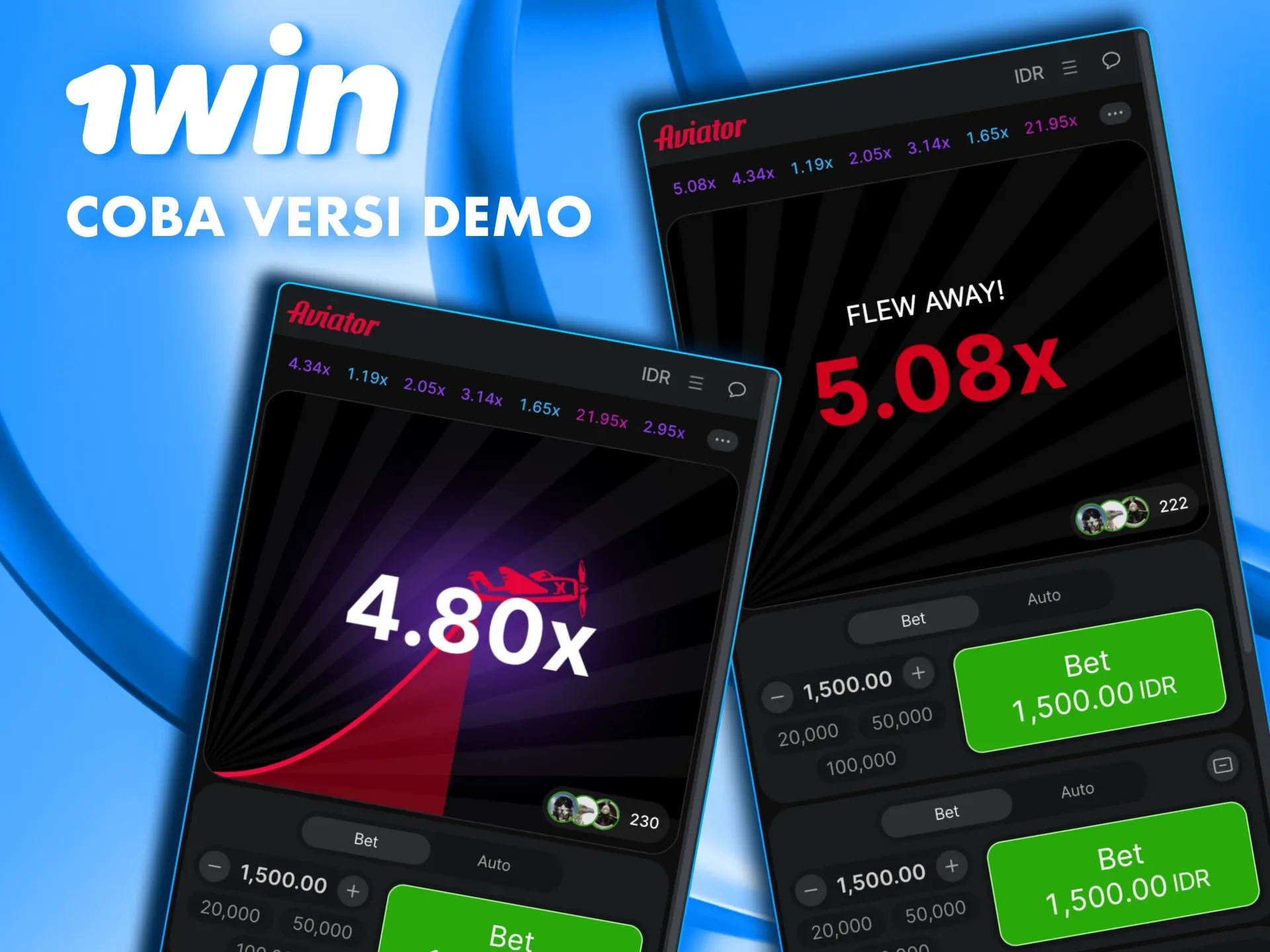 Aviator di 1win menghadirkan mode demo gratis untuk latihan.