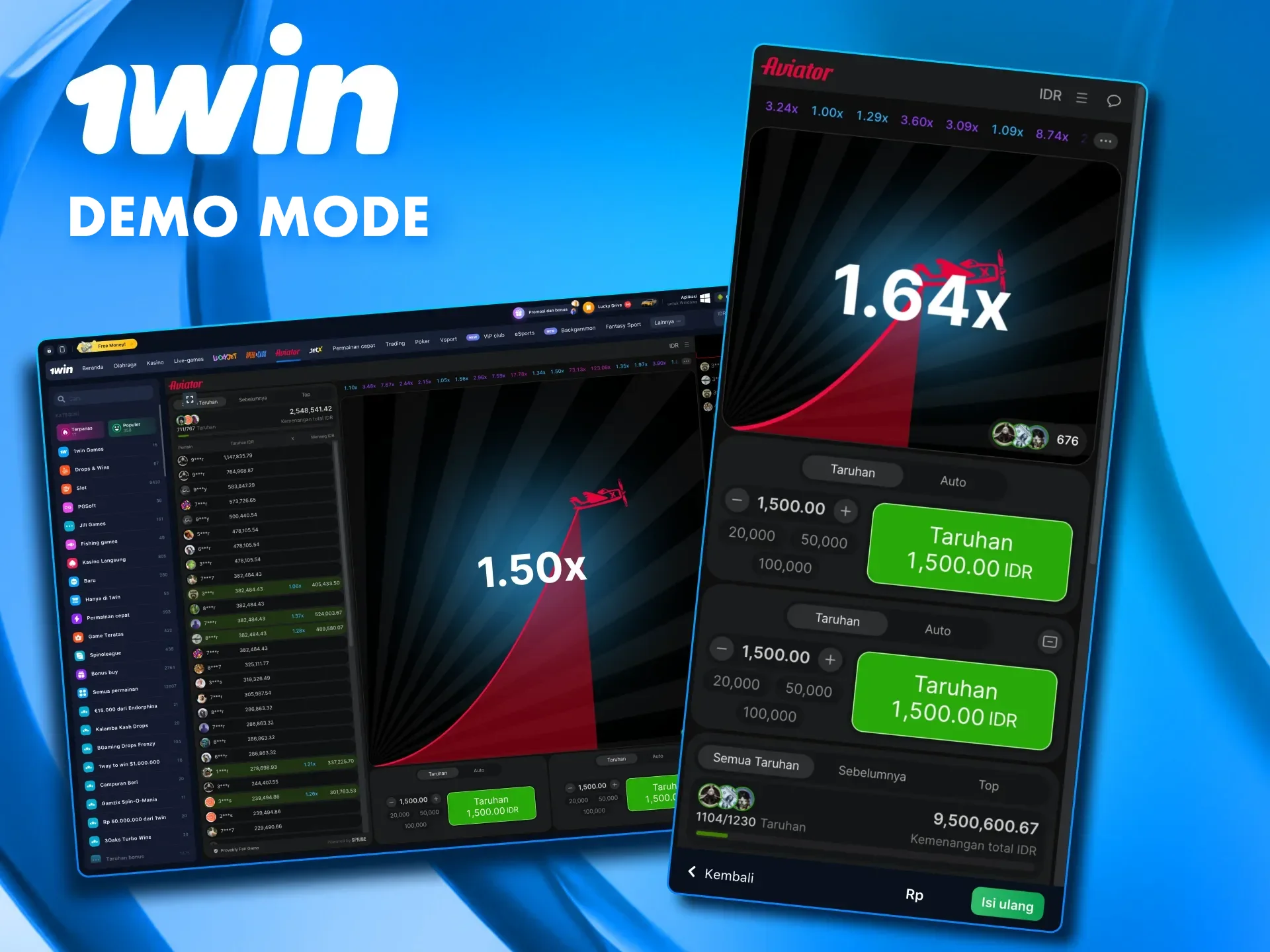 Try the Aviator demo at 1win and play risk-free.