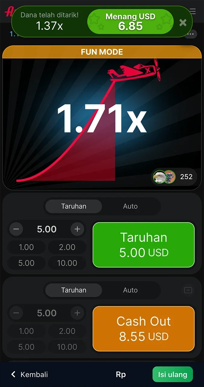 Withdraw your winnings from Aviator 1win game in time.