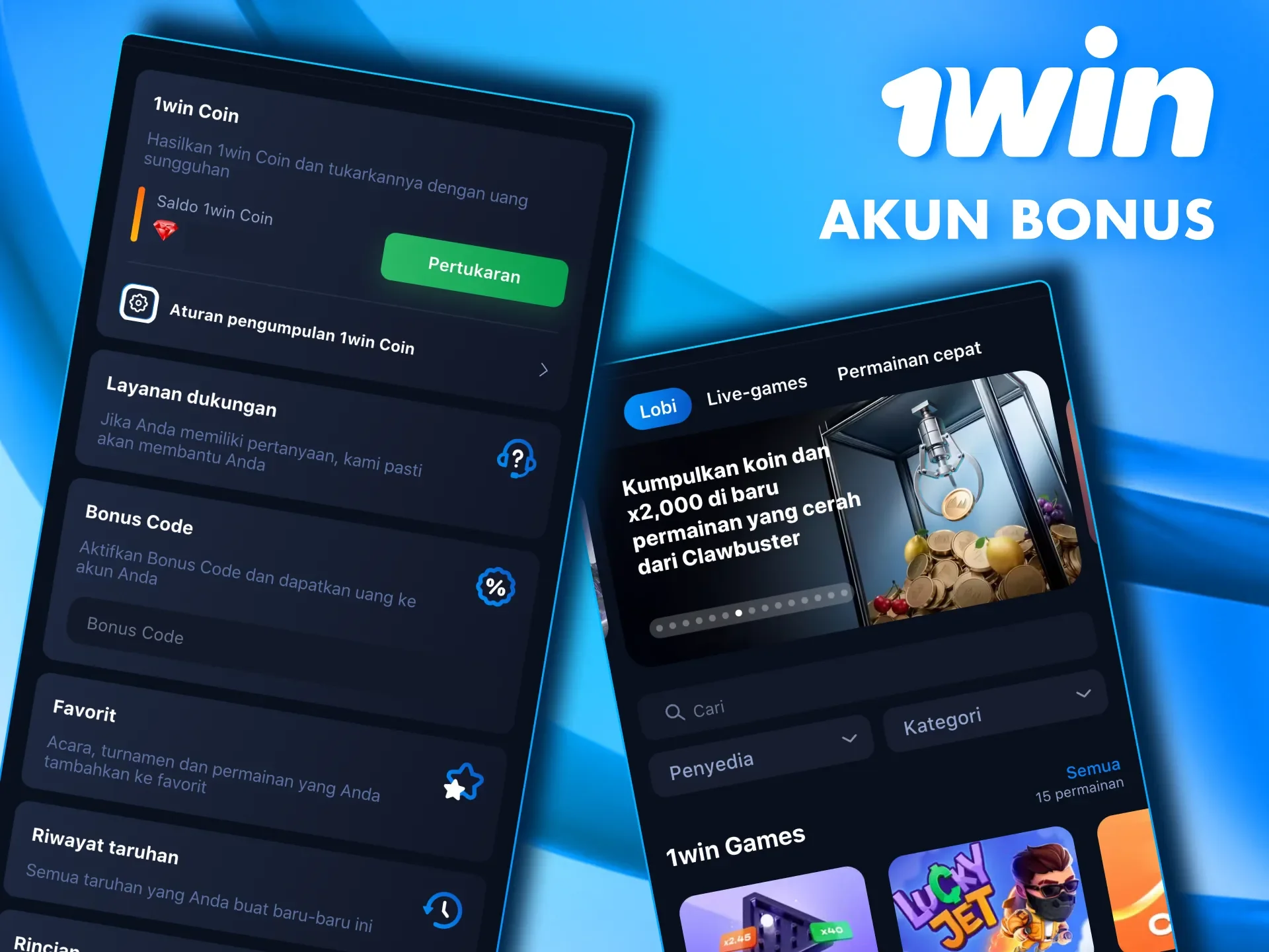 Cari tahu cara memutar kembali dana bonus dan menariknya dari kasino 1win.