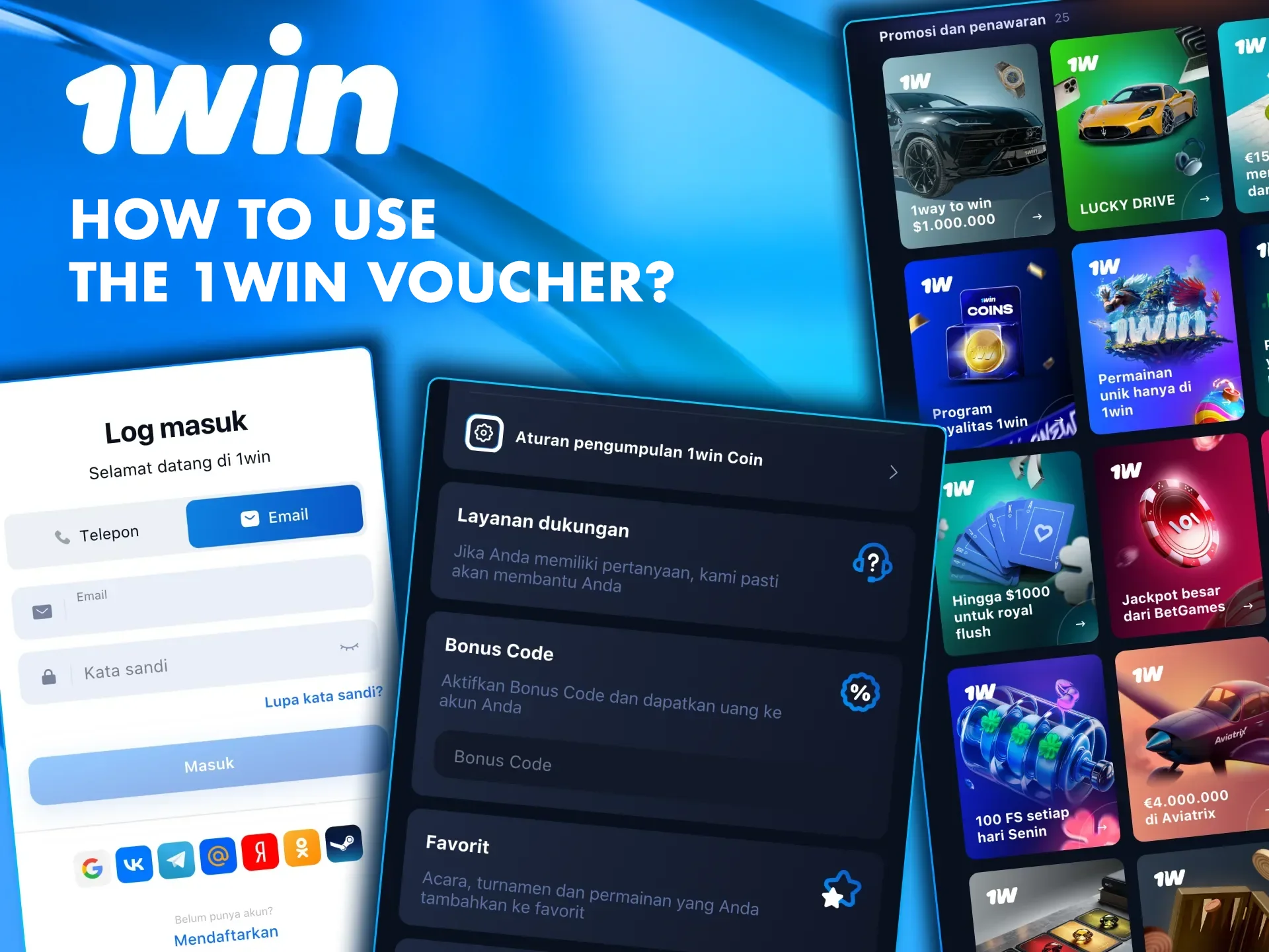 Learn effective methods of using promo codes from 1win casino.