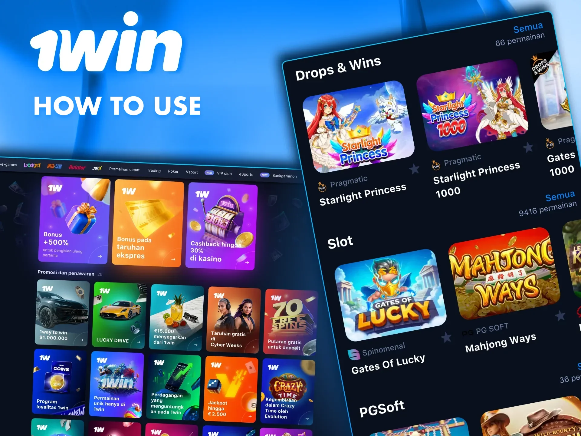Find out about the main rules for betting bonuses at 1win casino.