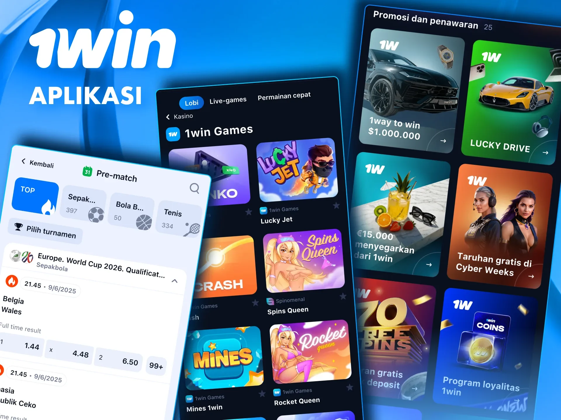 Gunakan kode promo di aplikasi 1win dari mana saja di dunia, di mana pun Anda berada.