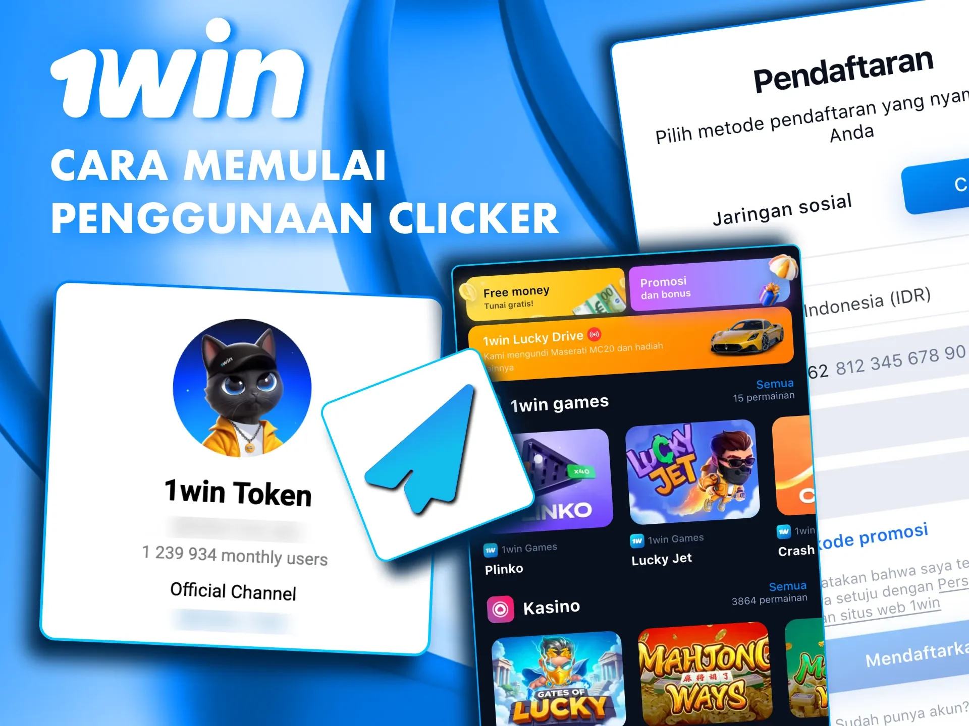 Bot resmi 1win Clicker di Telegram memberikan akses cepat ke penghasilan digital.