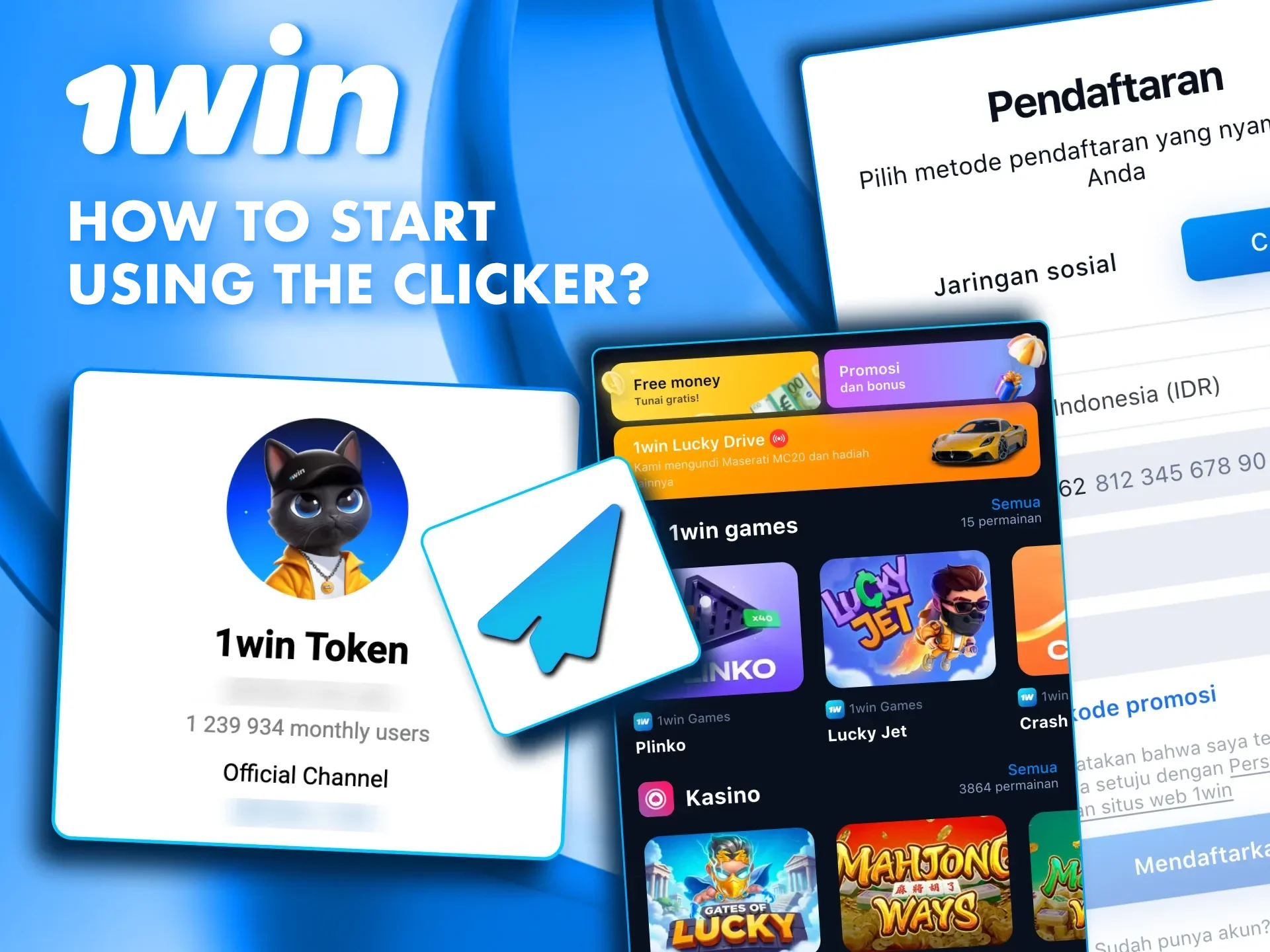 The official 1win Clicker bot on Telegram provides quick access to digital earnings.