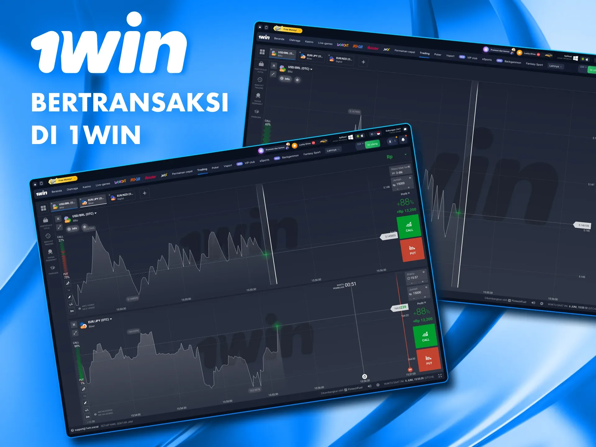 Cari tahu tentang fitur perdagangan yang tersedia di kasino 1win.