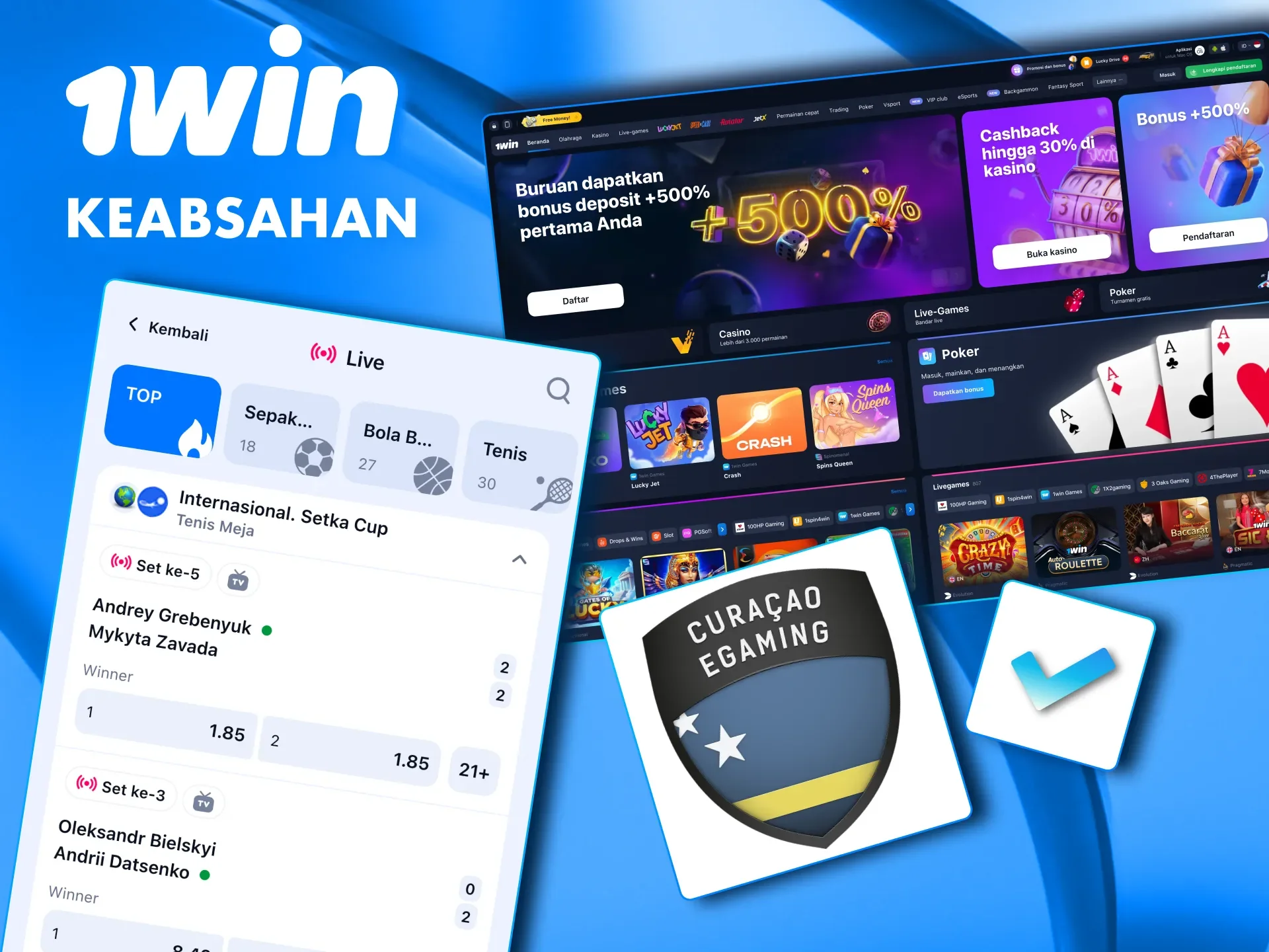 1win adalah kasino yang terbukti memiliki semua lisensi yang diperlukan.