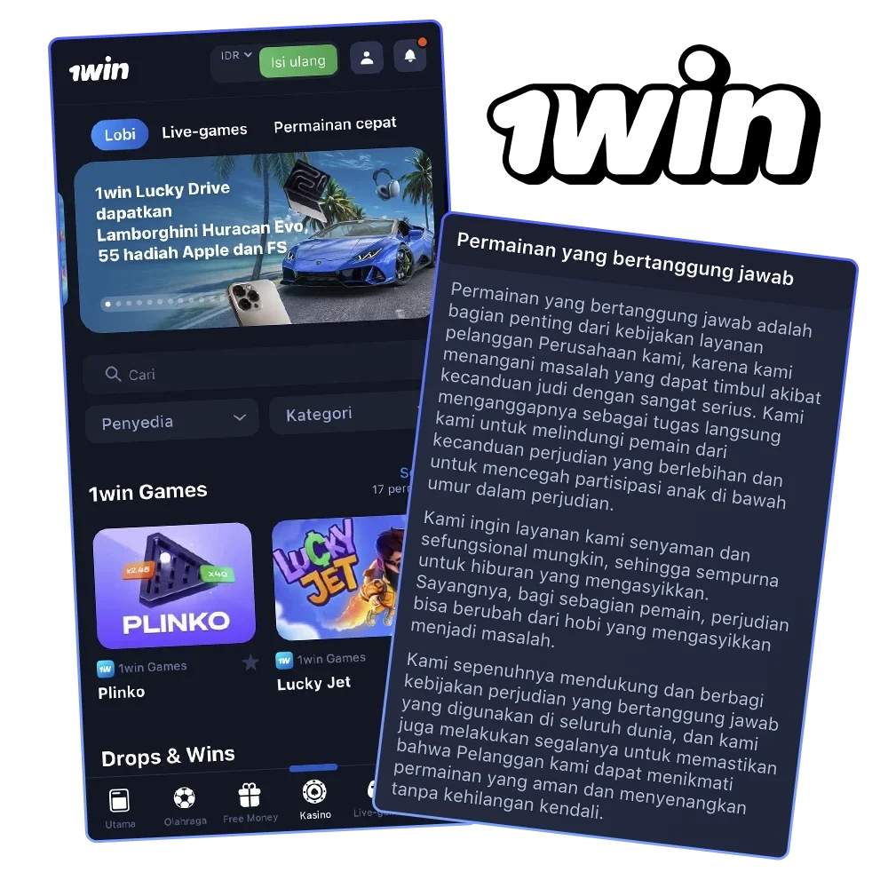 Hati-hati dan jangan lupa untuk beristirahat saat bermain dan bertaruh di 1win.