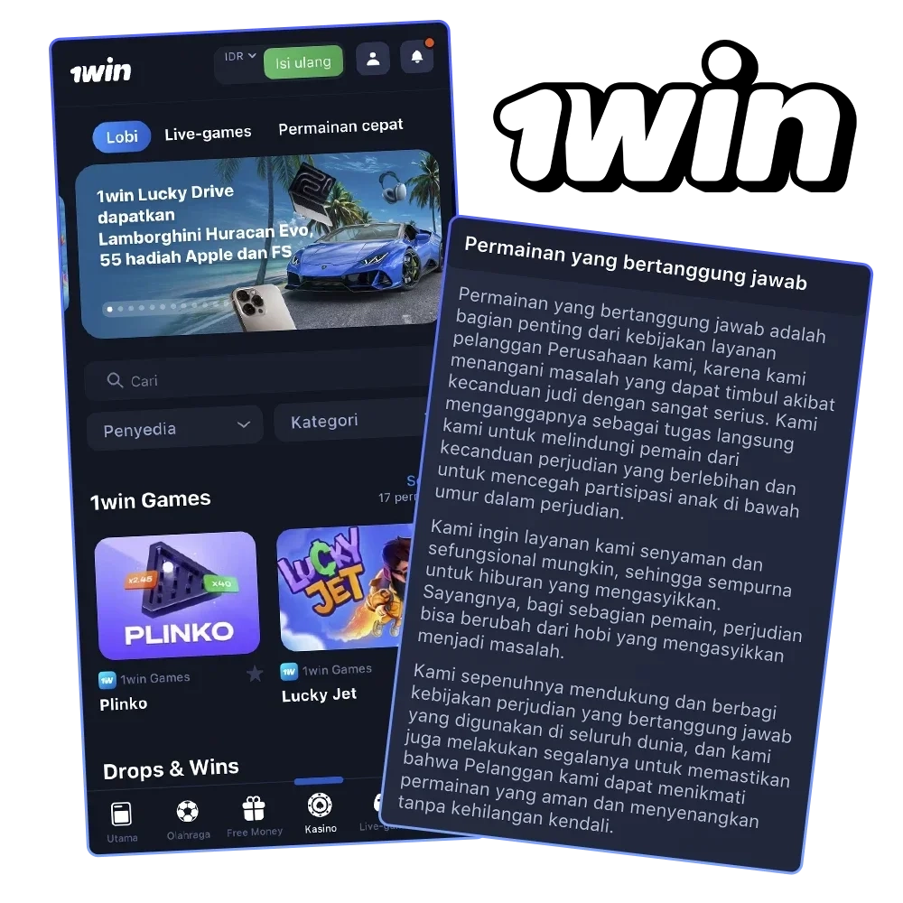 Be careful and don't forget to take a break while playing and betting on 1win.