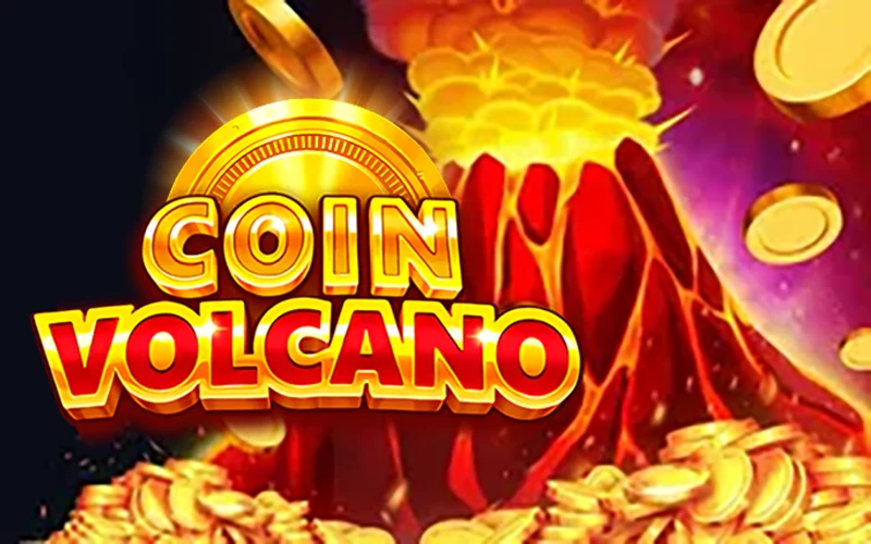 Pilih baris dengan kemenangan tertinggi dalam permainan Coin Volcano di 1win Casino.
