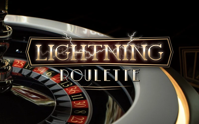 Pasang taruhan pada hitam atau merah di Lightning Roulette di aplikasi 1win.